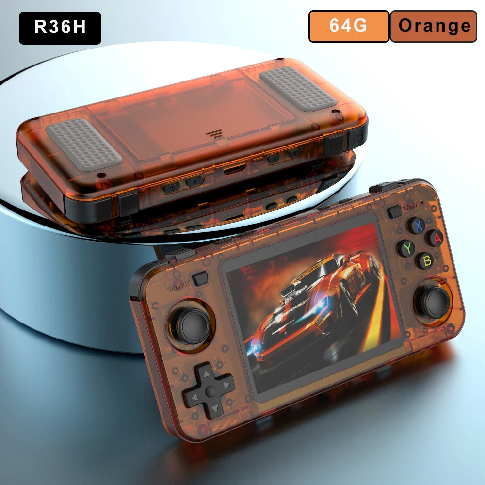 R36H Retro Handheld Video Game Console Linux System 3.5 Inch IPS Screen Portable Pocket Video Player R36S 64G 128G Game Boy Gift