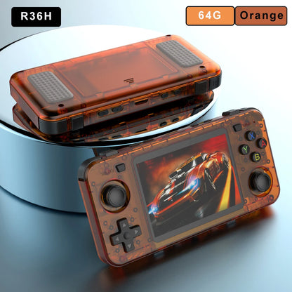 R36H Retro Handheld Video Game Console Linux System 3.5 Inch IPS Screen Portable Pocket Video Player R36S 64G 128G Game Boy Gift