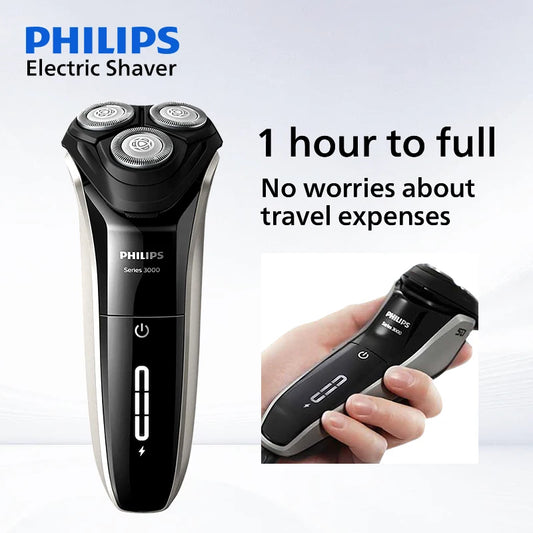 Philips New 3000 Series Electric Shaver Fast Shaving Flash Charging Men's Beard Trimmer Floating Head Intelligent Sensor Razor