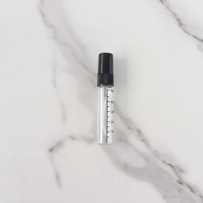 100pcs 5ML/10ML mini glass spray bottle with scale, travel bottle perfume dispenser bottle for scent liquid sample DIY spraying