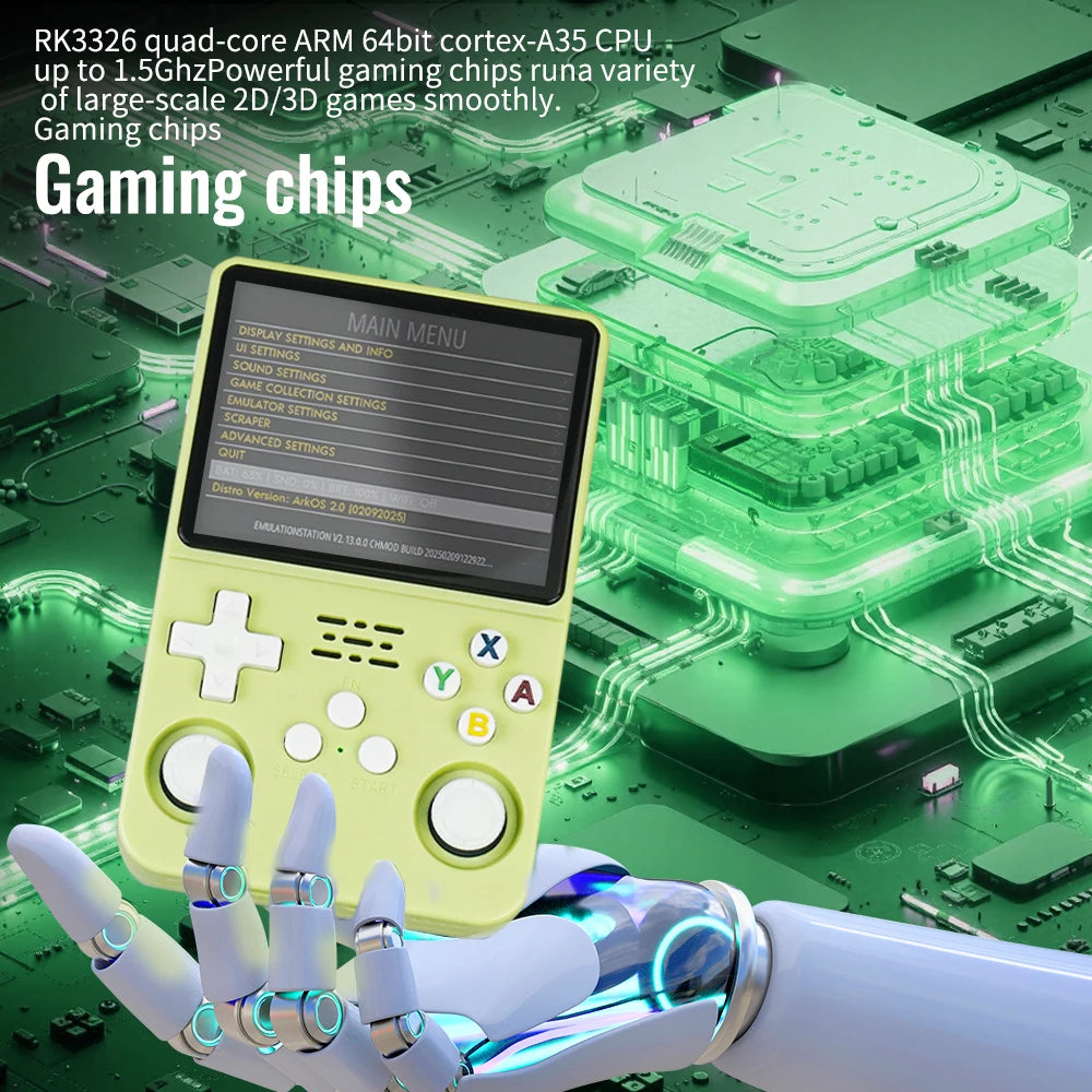 R36S Handheld Game Console 3.5Inch IPS Screen 128G Classic Retro Games Consoles Arkos System Portable Pocket Video Game Player