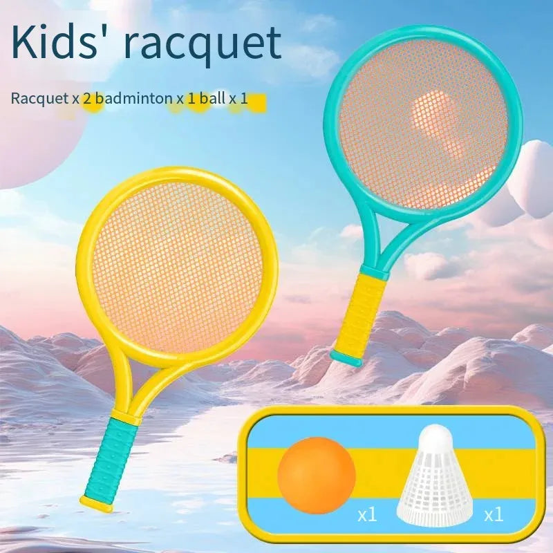2 Badminton Racket Send Badminton Tennis Outdoor Sports and Leisure Two Parent Child Interactive Toys