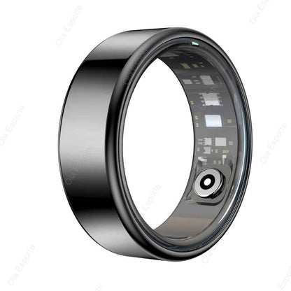 2025 New Smart Ring Men Women, Heart Rate and Blood Oxygen Monitor Smartring IP68 5ATM Waterproof, Multi-sport Mode Finger Ring