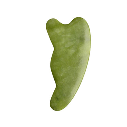 Natural Green Xiuyu Gua Sha Board Jade Stone Massager SPA Acupuncture Beauty Tool