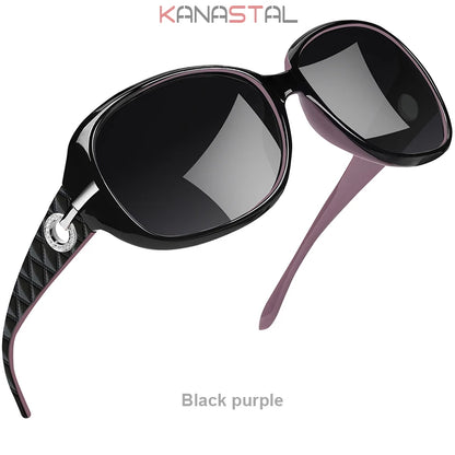 Women’s Polarized Butterfly Sunglasses UV400 Retro Diamond Frame Fashion Eyewear