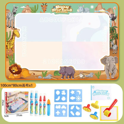 Oversized Magical Water Canvas pens Montessori Toys Learning Blanket Writing Children Drawing Repeated Graffiti Painting kid toy