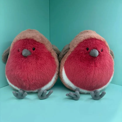 20cm Fat Robin Plushies Cartoon Stuffed Animal Plum Robin Doll Very Soft Cuddly Plush Bird Toy Cute Fluffy Birthday Gifts Girl