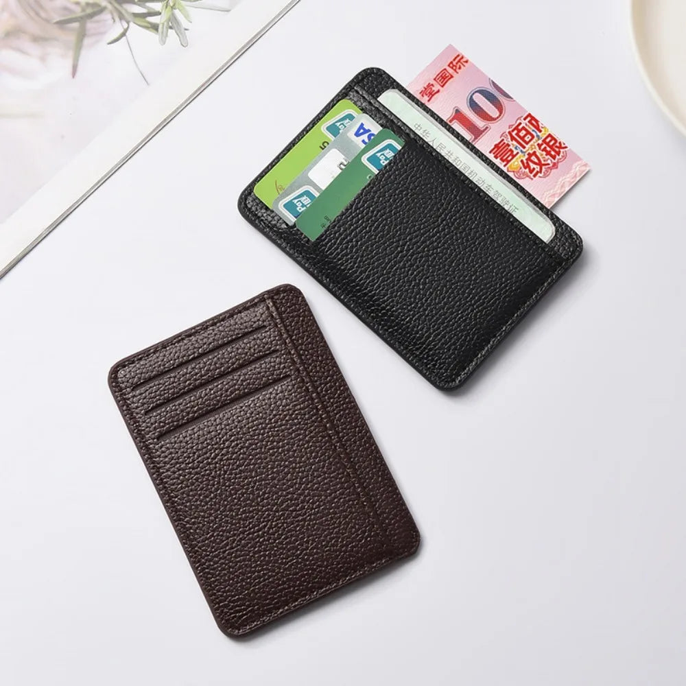 Men’s Slim Minimalist RFID Front Pocket Wallet Leather Credit Card Holder