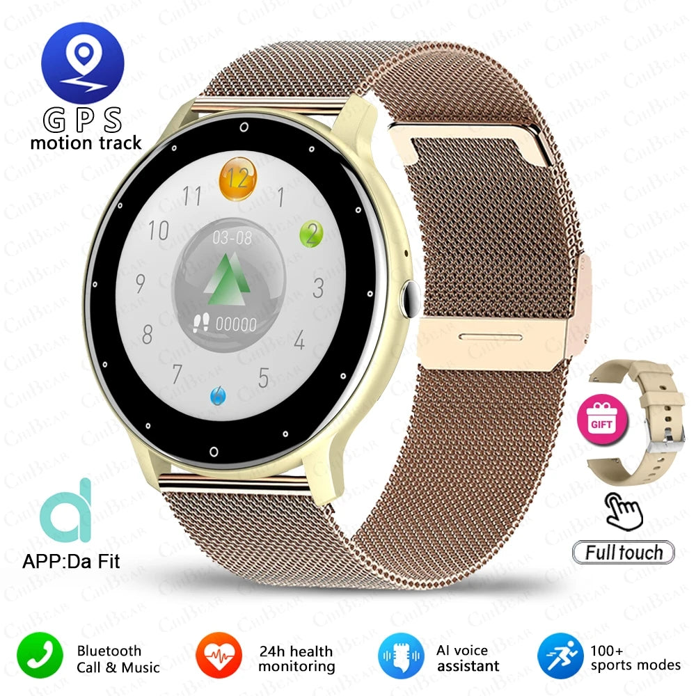 2025 Men’s Sports Smartwatch Fitness Tracker Heart Rate Full Touch Bluetooth Call