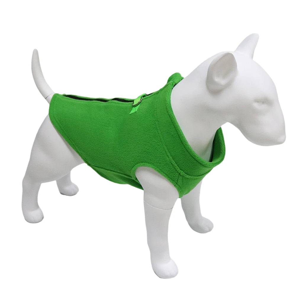 Soft Fleece Dog Jacket – Warm Vest for Small to Medium Breeds