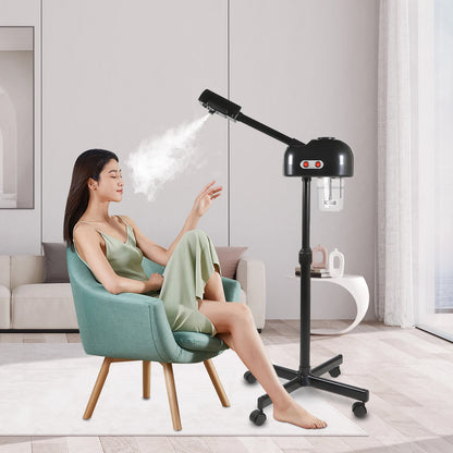 750ml Ozone Facial Steamer – Height Adjustable 360° Rotatable Beauty Spa Equipment