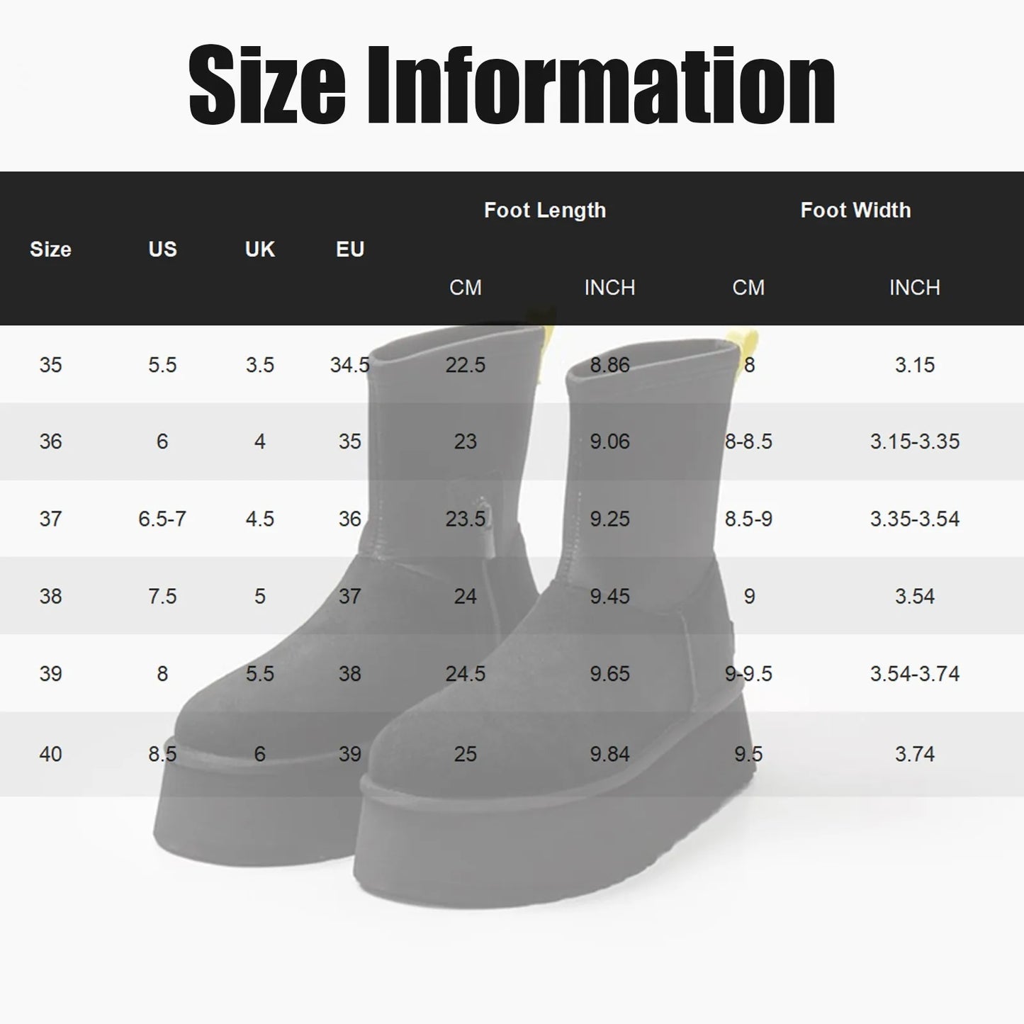 Brown Shoes for Women Black Round Toe Chunky Sock Suede Womens Snow Boots Platform Boot Female Gothic Sale Chic and Elegant Hot