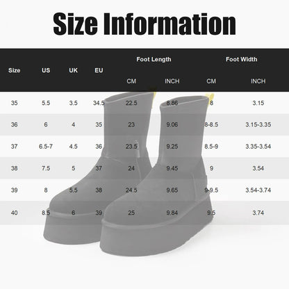 Brown Shoes for Women Black Round Toe Chunky Sock Suede Womens Snow Boots Platform Boot Female Gothic Sale Chic and Elegant Hot