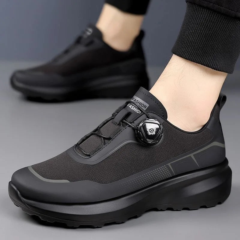 Fashion Casual Men's Shoes Designer Rotating Buckle Men Sneakers Thick-Soled Comfortable Outdoor Walking Shoes Zapatillas Hombre