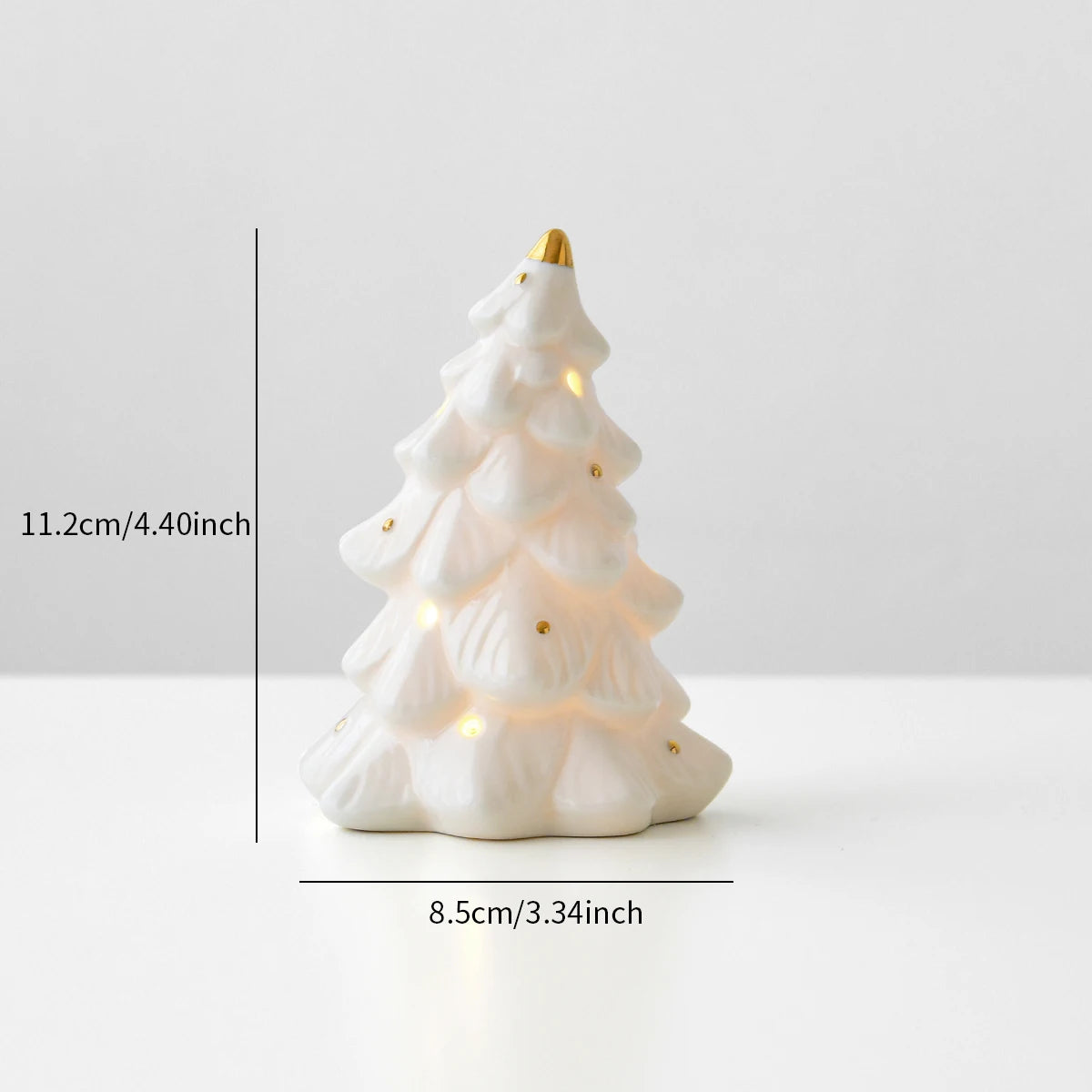 Christmas ceramic glowing Christmas tree snowman decorative ornaments Christmas home decoration Thanksgiving Christmas gift