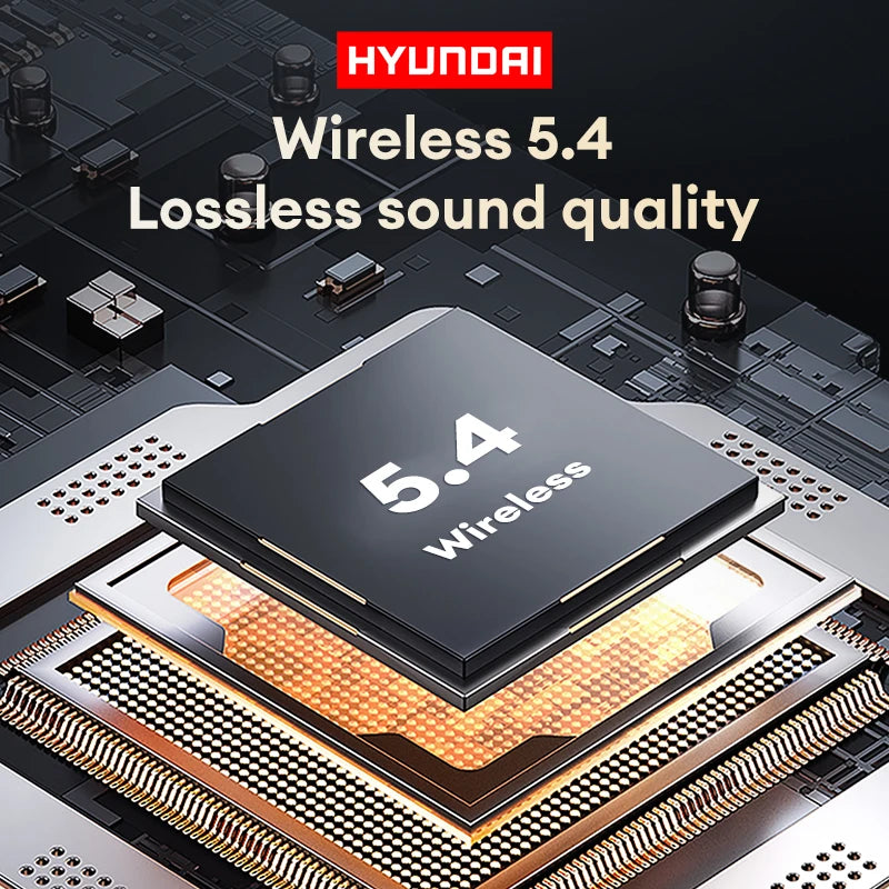Choice HYUNDAI HY-C02 Nice earrings Earphones Wireless Bluetooth Headphones LED Power Display Mic Stereo Sound Earphones