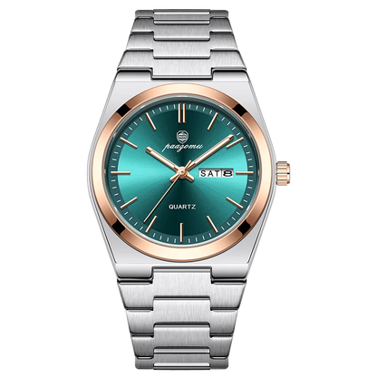 POEDAGAR Men's Sport Quartz Watch Stainless Steel Luminous Waterproof + Box