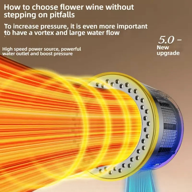 5-Mode Handheld Shower Head Water Saving Spa ABS Shower Faucet Nozzle Filter