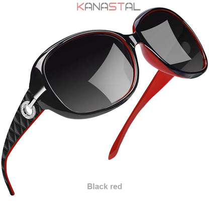 Women’s Polarized Butterfly Sunglasses UV400 Retro Diamond Frame Fashion Eyewear