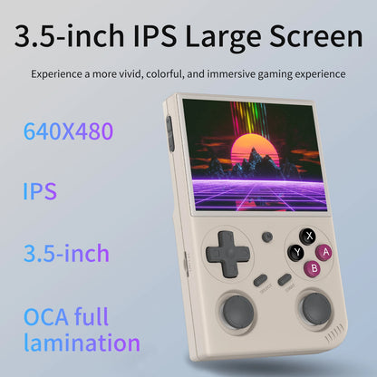 BATLEXP G350 Handheld Game Console 3.5'' IPS Screen Dual Joystick Vibration Motor Retro Portable Video Game Player Linux System