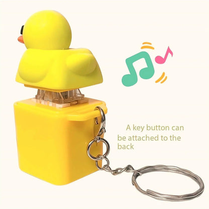 Fidget Toy That Quacks Fidget Quacking Button Keyring Sensory Toys Keycaps That Quack Stress Reliever For Attention And Fun