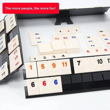 Fast Moving Rummy Tile Classic Board Game 2-4 People Israel Mahjong Digital Game Hotest Party Game Portable