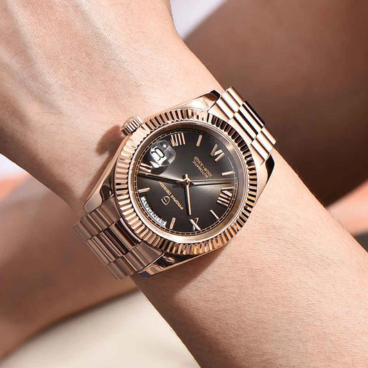 PAGANI DESIGN DD36 2025 Rose Gold Automatic Mechanical Watch for Men Luxury