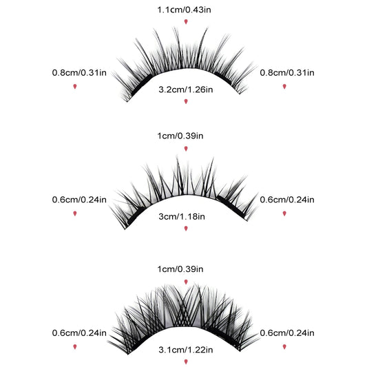 Magefy 3-Pair Magnetic Eyelash Kit with Applicator – Reusable, Glue-Free Lashes