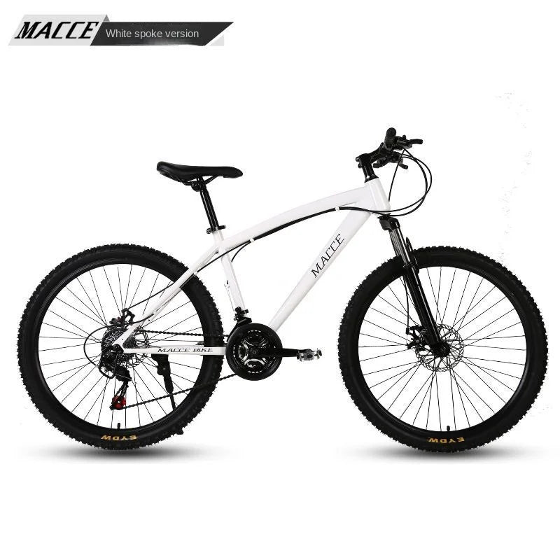 FJ High Carbon Steel Adult Shock Absorber Variable Speed Dual Disc Brake Mountain Bike Male Or Female Disc Brake 26 Inch Bicycle