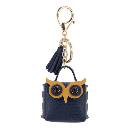 Mini Owl Coin Purse Keychain Bag – Small Pouch Backpack Decoration for Women Girls