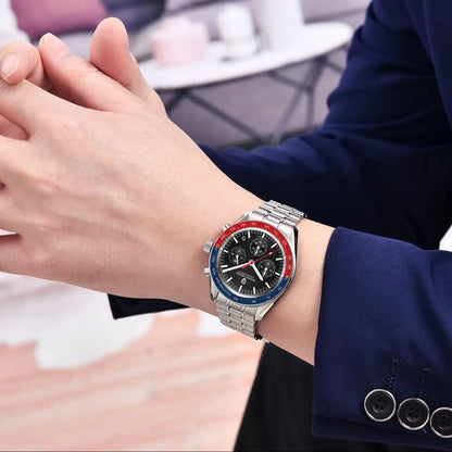 PAGANI DESIGN 1701 Men’s Luxury Quartz Watch Sapphire Bezel Chronograph 2025