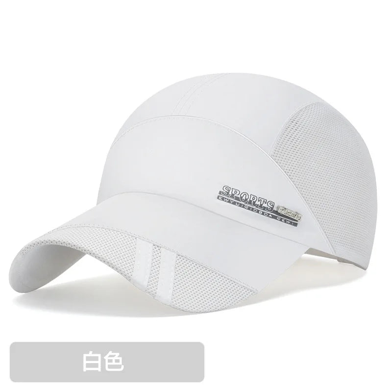 Running Hat Mesh Sports Cap Lightweight Quick Drying Runner Cap for Men Wom