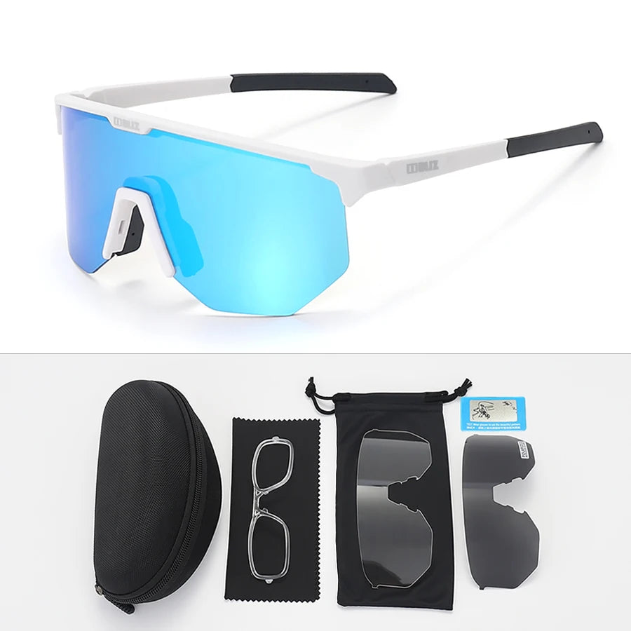 B BLIZ HERO Photochromic Cycling Glasses MTB Road Cycling Goggles Windproof UV Protection Sunglasses Polarized Sports Eyewear