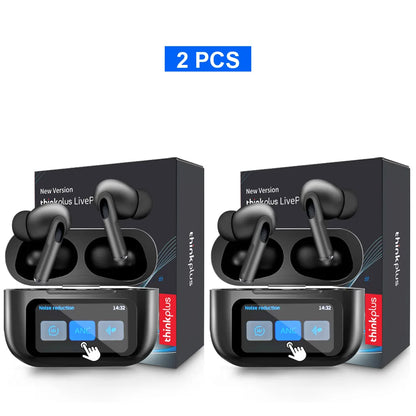 Original Thinkplus Wireless Bluetooth Earphones ANC Noise Reduction Earbuds HD Mic Call Gamer Headsets LED Touch Screen Control