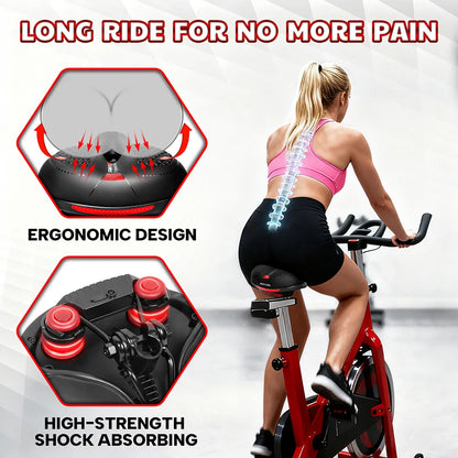 BUCKLOS Bike Saddle with Light Widen Big Pad Bicycle Seat Cushion Comfortable Ergonimic MTB Road Bike Chair Hollow Design Seat