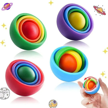 Fidget Toys Kids Spinner Gyro Ball Infinite Flip Decompression Sensory Toy ADHD Autism Stress Relief Toys Party Favors Gift