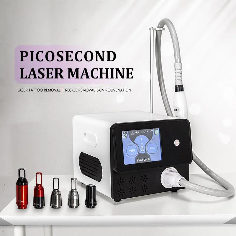 Nd Yag Laser Tattoo Removal Carbon Peeling Machine Portable Picosecond Laser Q Switched NdYag Pico Laser Tattoo Removal