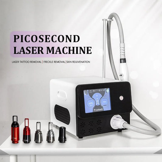 Nd Yag Laser Tattoo Removal Carbon Peeling Machine Portable Picosecond Laser Q Switched NdYag Pico Laser Tattoo Removal