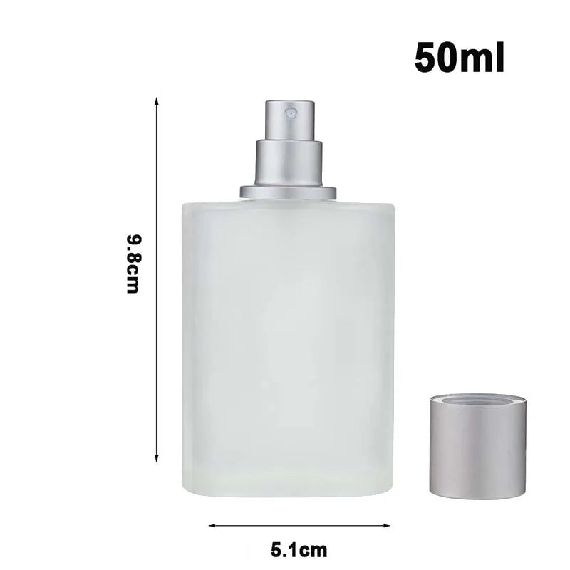 30/50ml Empty Frosted Glass Spray Bottles Perfume Atomizer Refillable Fine Mist Spray Empty Perfume Bottles