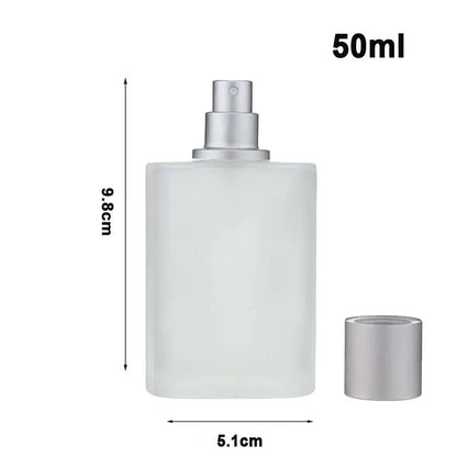 30/50ml Empty Frosted Glass Spray Bottles Perfume Atomizer Refillable Fine Mist Spray Empty Perfume Bottles