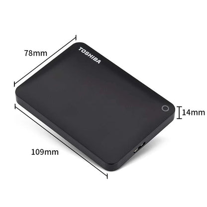 Toshiba A3 HDTB410YK3AA Canvio Basics 500GB 1TB 2TB 4TB Disco Rígido Externo Portátil USB 3.0, Preto
