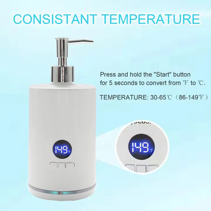 Portable Single Bottle Massage Oil, Lotion & Cream Heater – Adjustable Temperature
