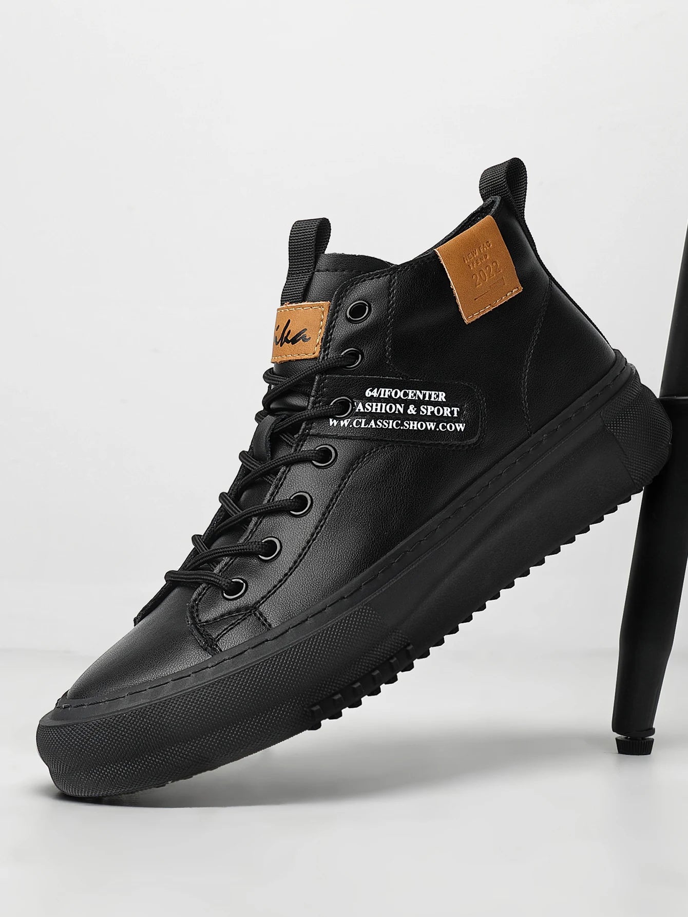 Men's Shoes Autumn and Winter New White Shoes Fashion Sneakers Sports High-Top Trendy Shoes Business Casual Breathable Thick-Soled Shoes Outdoor Casual Shoes