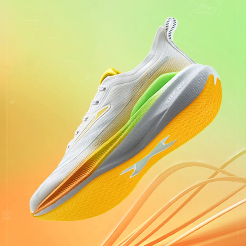 Xtep 2000KM 2.0 Running Shoes Men 2024 Summer Professional TPU Shock Absorption Sneakers 876219110043(suggest half size down)