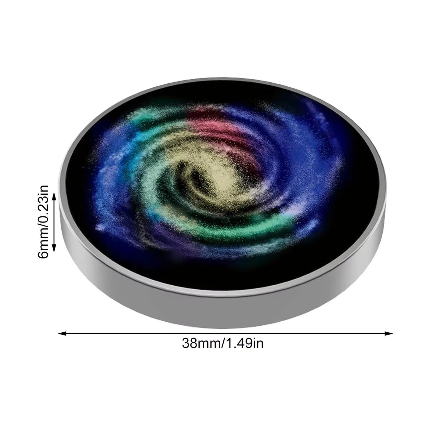 Stainles Steel Decompression Gyroscope Toy Stress resistant Metal Fingertip Rotating Galaxy Star Gyroscope Table Children's Gif
