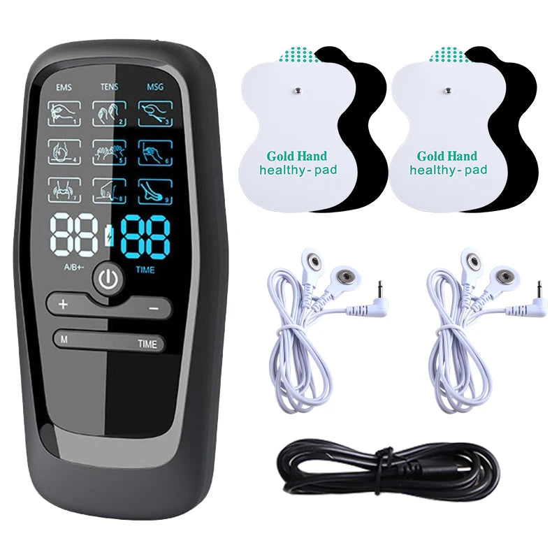 9 Modes EMS Electric Body Massager Low Frequency Pulse TENS Abdominal Electro Stimulator for Muscle Relaxation