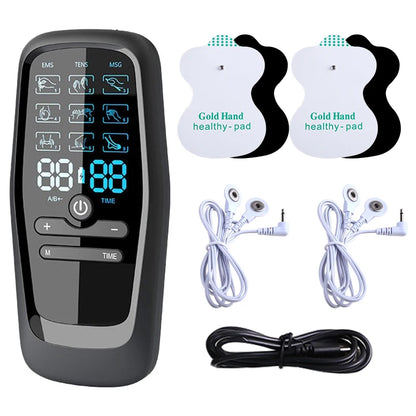 9 Modes EMS Electric Body Massager Low Frequency Pulse TENS Abdominal Electro Stimulator for Muscle Relaxation