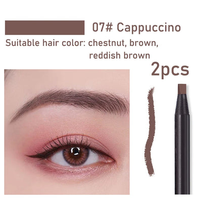 1pcs Long-Lasting Waterproof Eyebrow Pencil with Brush – Microblading Peel-Off Brow Pencil for Precise Shaping