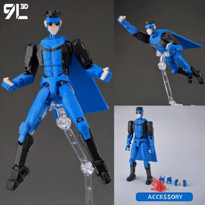 9L3D Lucky 13 Invincible Boy Conquer Omni Action Figure 3D Printed Anime Model Multi-Jointed Poseable Collectible Toy Gift Fan