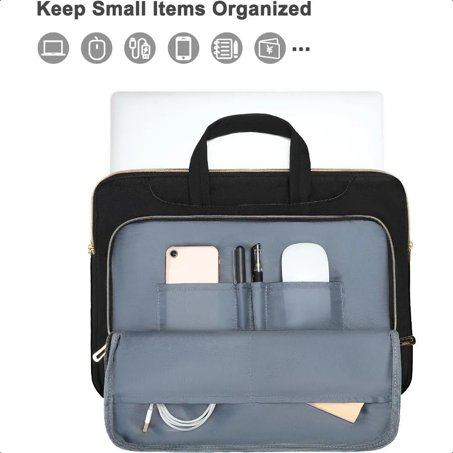 360 Protective Laptop Shoulder Bag1515.6 inch Computer Bag Compatible with Book Pro 16 HP Dell Asus Notebook Menger Briefcase w